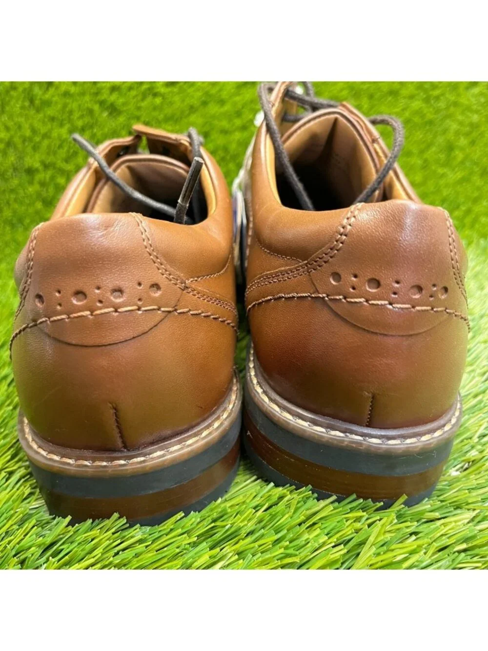 Nunn Bush Calderone Mens Size 9 Brown Casual Classic Plain Toe Oxford Shoes